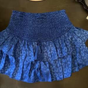 Entro Cobalt Blue Leopard Skort